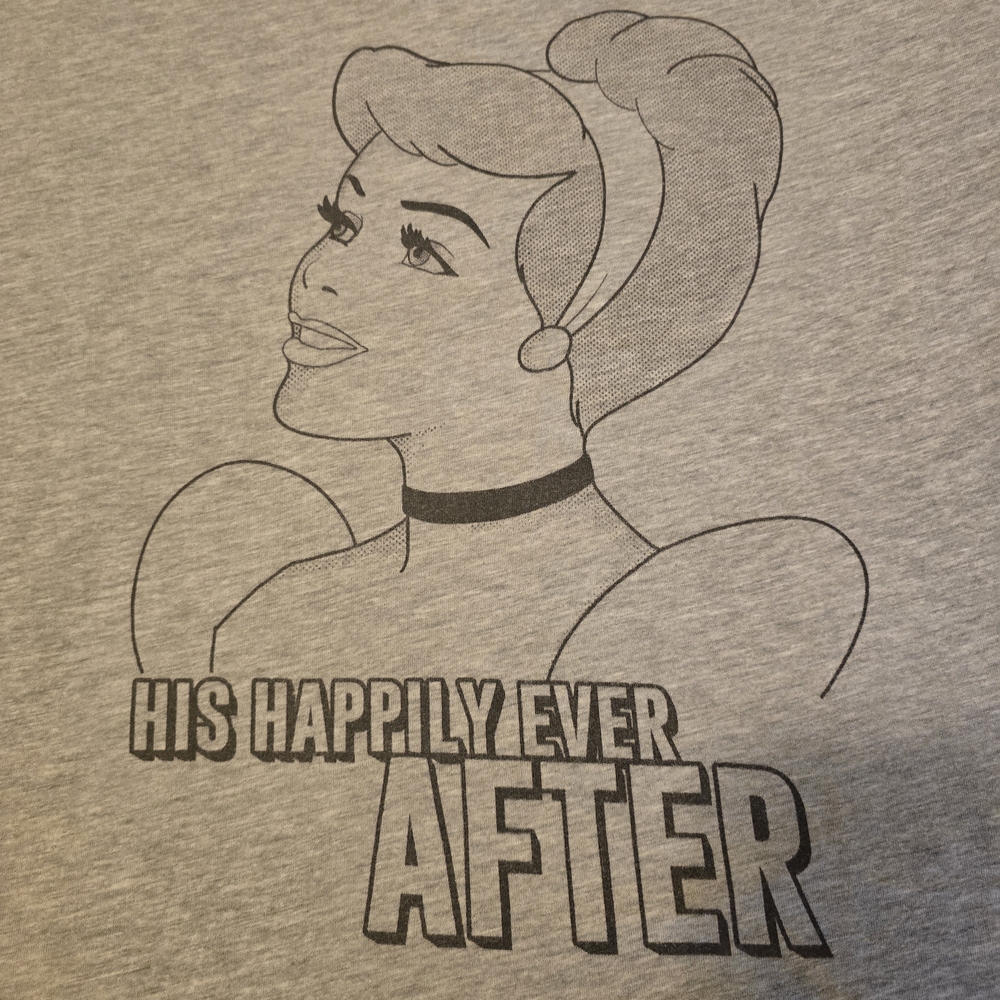 Disney Cinderella Heather Gray Ladies Tee